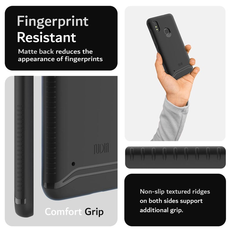 TUDIA Merge [Military Grade] Designed for ZTE Blade A3Prime / ZTE Blade A3Y Case - [Does NOT FIT GABB Phone 4] Shockproof Rugged Slim Dual Layer Heavy Duty Cases for Z5157V - Matte Black - Image 5